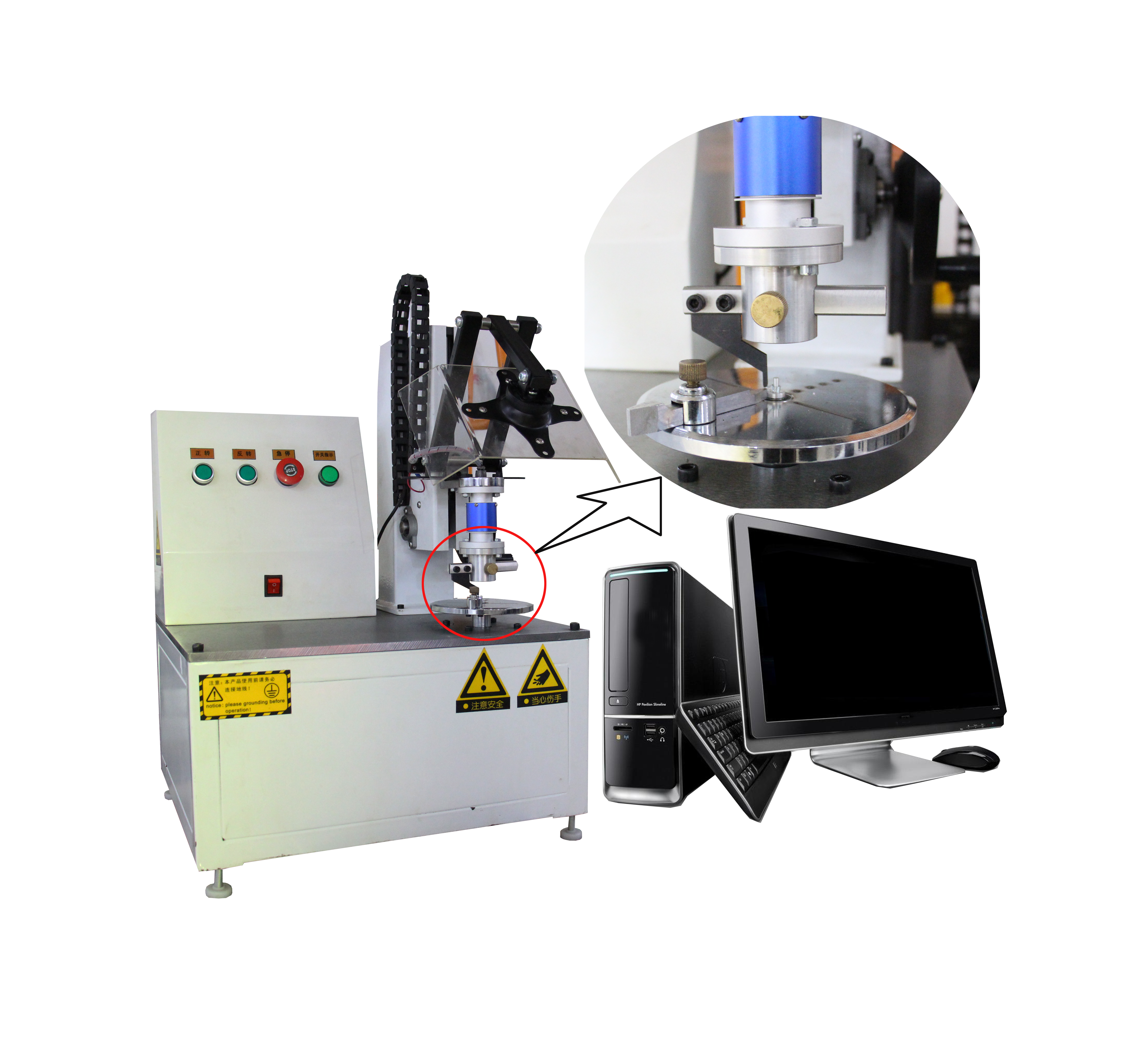 Torsion tester for clockwork spring